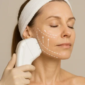 Woman having HI-FU to reduce wrinkles call LA LIPO Matlock Now!