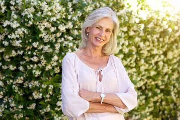 Older woman happy with urinary incontinence treatment Matlock