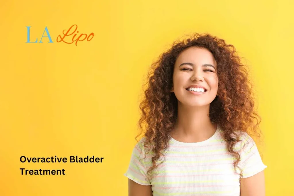 woman smiling about overactive bladder treatment Matlock solutions